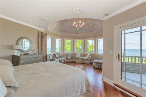 Gorgeous Master Bedroom With Water View And Deck Access Beautiful