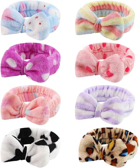 Amazon 6 Pack Spa Headband Coral Fleece Makeup Headband Cosmetic