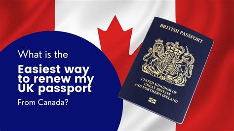 Renew British Passport In Canada 1 Minute How To Youtube