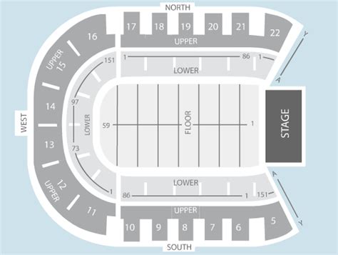 Seated Seating Plan - Odyssey Arena