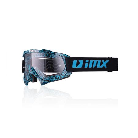 Gogle Motocyklowe Imx Mud Graphic Blue Black Szyba Clear Niebieski