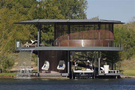 Oshatz Architects’ cascade house Shore Vista Boat Dock | Inhabitat ...