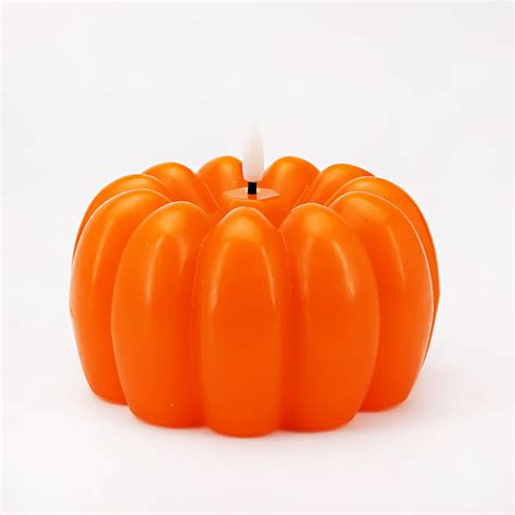 Premium Flickering Flameless Wax Pumpkin Candle Buy Motion Faux Flame