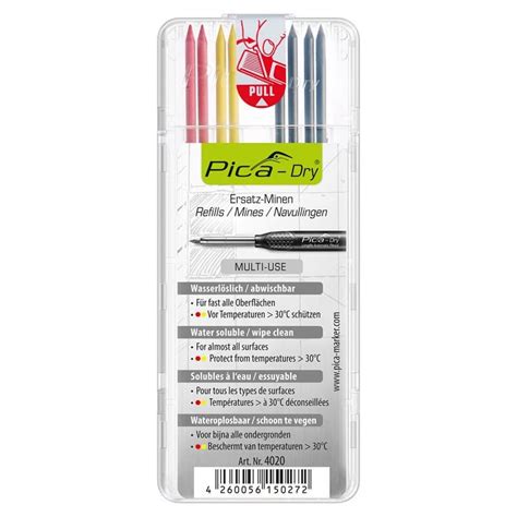 Kit De Mines De Rechange Pour Crayon Pica Dry Pica Leroy Merlin