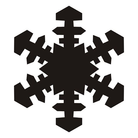 Snowflakes Clipart Black And White - ClipArt Best