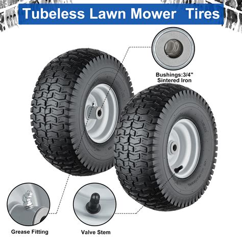 Snapklik X Lawn Mower Tires Ply Tubeless Lawn Mower