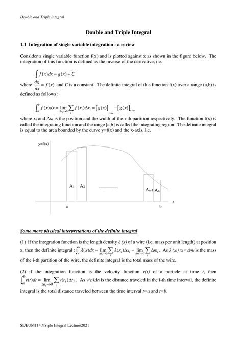 Double And Triple Integral Sk Eum Triple Integral Lecture