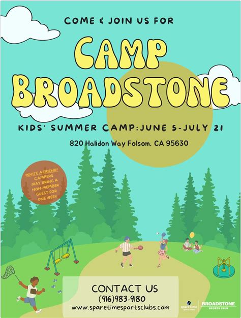 Broadstone Sports Club Summer Camp 2023 Macaroni Kid Folsom El