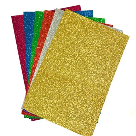 Pliegos De Goma Eva Glitter 40 Cm X 60 Cm Libreria Creativa