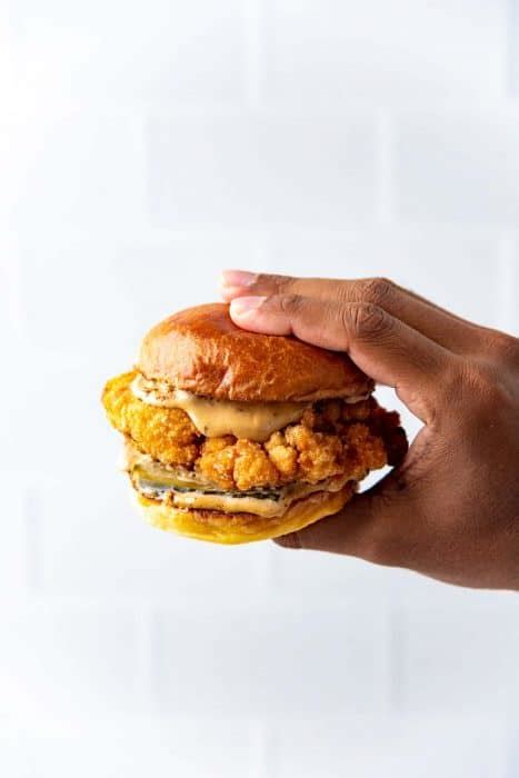 Fried Chicken Sandwich The Flavor Bender