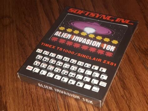 New Timex Ts1000sinclair Zx81 Computer Game Alien Invasion 16k Space