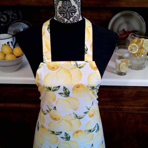 Lemon Apron Etsy