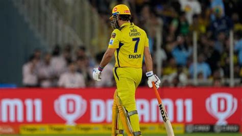 Ipl 2023 Gt Vs Csk Final Ms Dhoni Dismissed On 0 Breaks Internet Mint