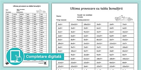 A Dezactiva Dilua Vagon Predare Tabla Inmultirii Clasa A A Decide