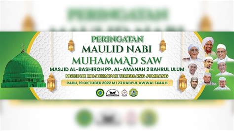 PERINGATAN MAULID NABI MUHAMMAD SAW Masjid Al Bashiroh PP Al