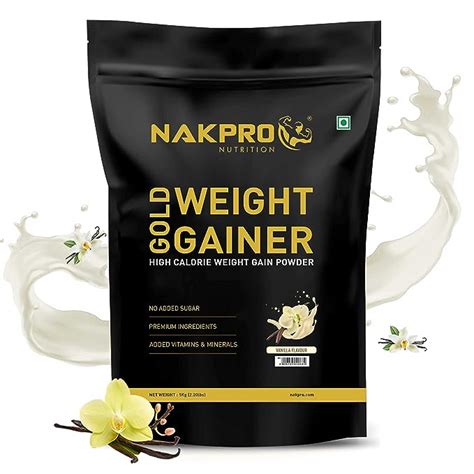 NAKPRO GOLD WEIGHT GAINER High Carbs High Calorie Added Vitamins