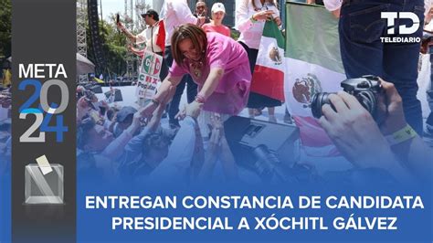 X Chitl G Lvez Recibe Constancia Para Ser Candidata Presidencial Del