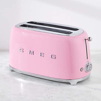 Smeg Cream 4-Slice Toaster + Reviews | Crate & Barrel