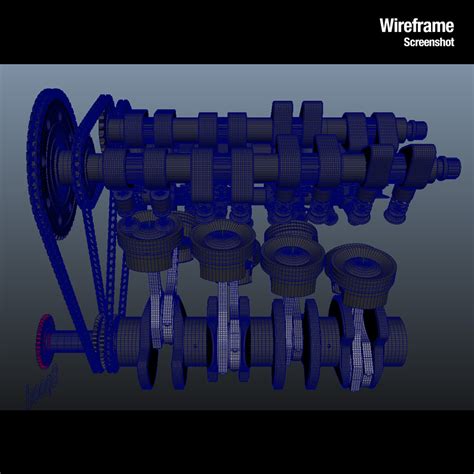 v8 engine work animation obj