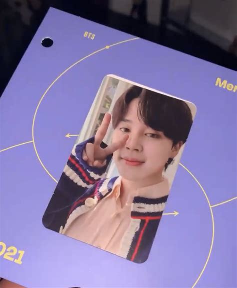 Memories Of 2021 Bluray Jimin PC Memo 21 BR Jimin Photocard Blu Ray