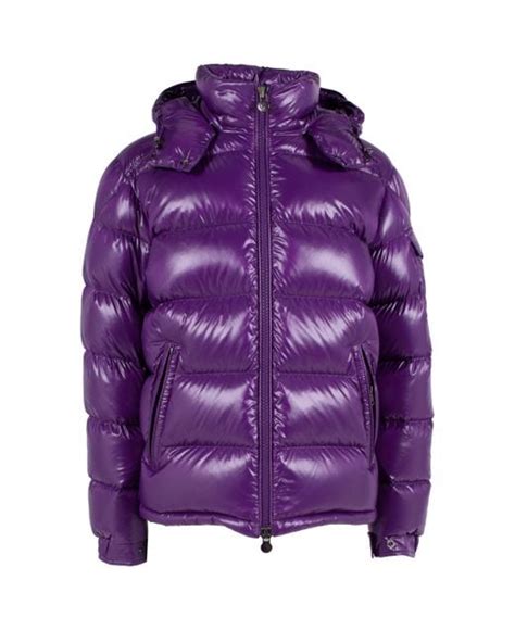 Moncler Maya Quilted Shell Hooded Down Jacket In Purple For Men Save