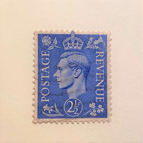 British King George Vi Stamp Pence Never Used Great Etsy