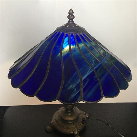 Stained Glass Lamp And Base Annmack