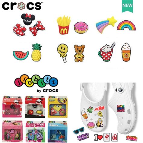 Jibbitz Crocs Charms แท้ ตัวติดรองเท้า อุปกรณ์เสริม อุปกรณ์เสริมจี้