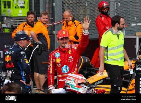 Imola Italy 19th May 2024 Podium Celebrations Charles Leclerc MON