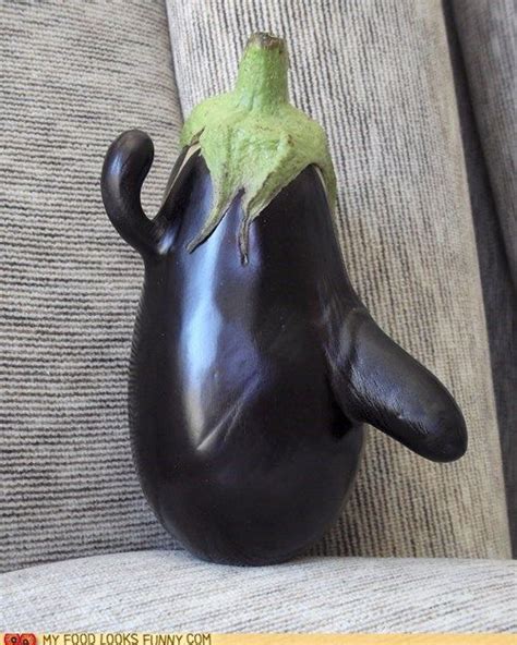 Affable Aubergine Funny Vegetables Funny Fruit Weird Food