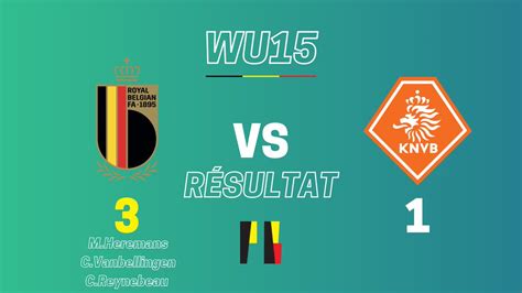 Prospect Belgium On Twitter WU15 Fin Du Match Et Victoire De