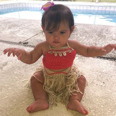 Baby Moana Outfit, Baby Moana Costume, First Birthday, Moana Theme, Crochet Baby Moana Costume ...