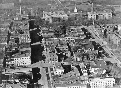 What Downtown Iowa City Looked Like In 1923 Aerial View Aerial