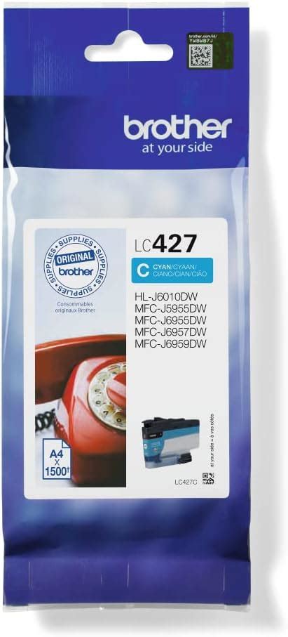 Brother Lc C Inkjet Cartridge Cyan Single Pack Standard Yield