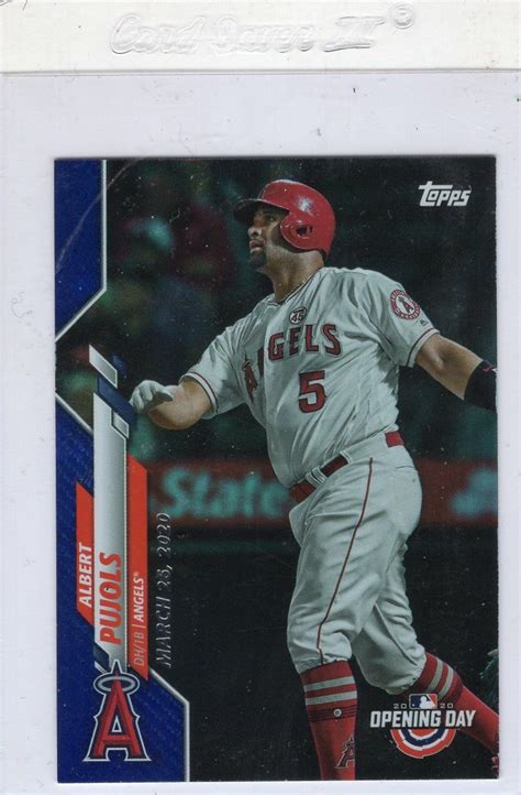 Topps Opening Day Blue Foil Albert Pujols Los Angeles Angels