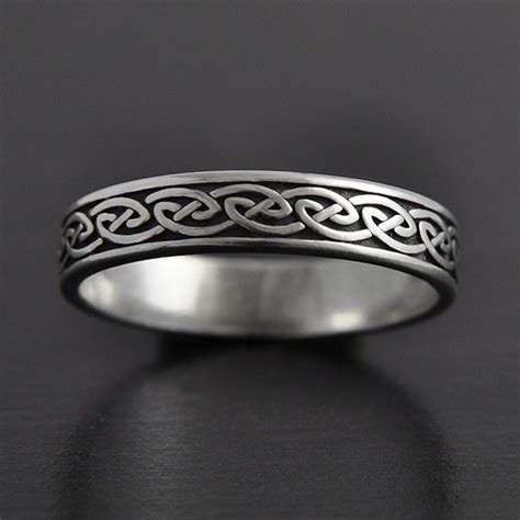 Anneau Entrelacs Celtiques Argent Excalibur Bijoux Bijoux Celtiques