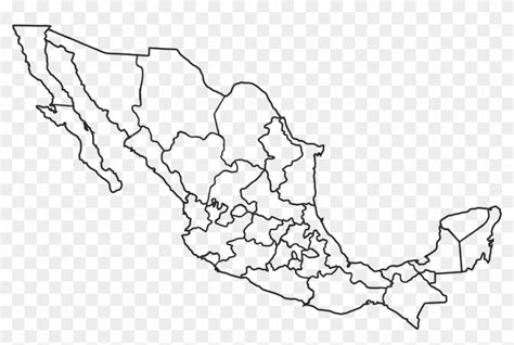 México Png White Mexico Map Png White Transparent Png 1175x734