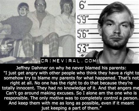 Jeffrey Dahmer on why he never blamed his parents... : r/serialkillers