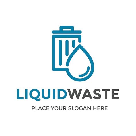 Premium Vector Liquid Waste Vector Logo Template