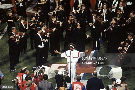 Whitney Houston National Anthem Photos and Premium High Res Pictures ...