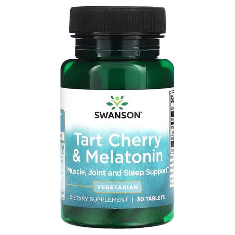 Swanson, Tart Cherry & Melatonin, 30 Tablets