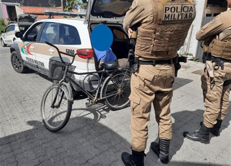 Polícia Militar recupera bicicleta furtada em Penha e prende autor do