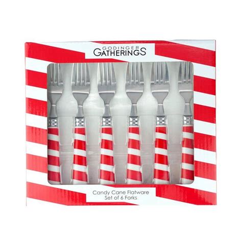 Godinger Candy Cane Forks 6 Piece Set 12753 The Home Depot