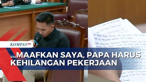 Curahkan Isi Hatinya Ini Momen Eliezer Minta Maaf Pada Sang Ayah Yang