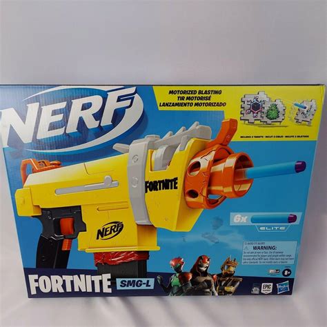 Rare Nerf Fortnite X SMG-L Submachine Gun - Legendary Motorized Dart ...