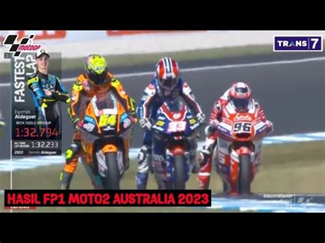 Hasil Motogp Hari Ini Latihan Bebas Moto Australia Fp