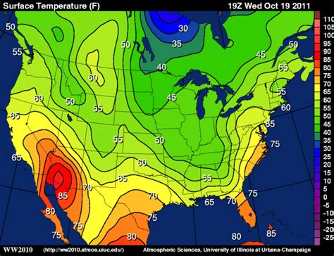 Earth Science Guy: Colorful Real-Time Weather Maps