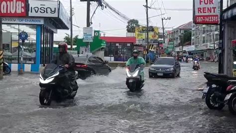 Heavy Rainfall Caused Flash Flooding In Pattaya Yesterday The Pattaya