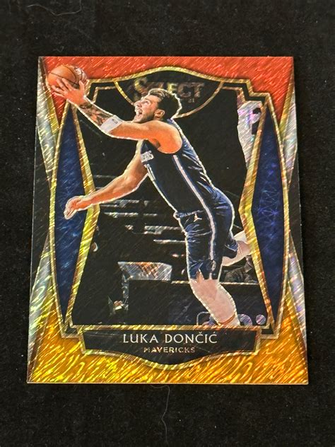 Lot 2020 21 Select Red White Orange Prizm Premier Level Luka Doncic