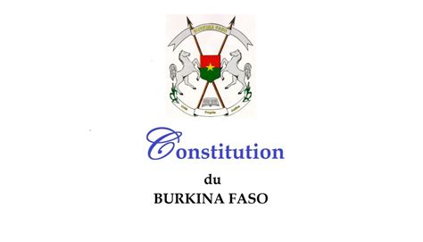 Burkina Une Nouvelle Constitution Avant Octobre L Actualit